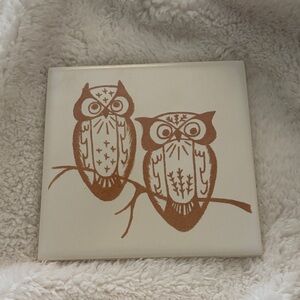 Mosiac Trivet Owl - Vintage